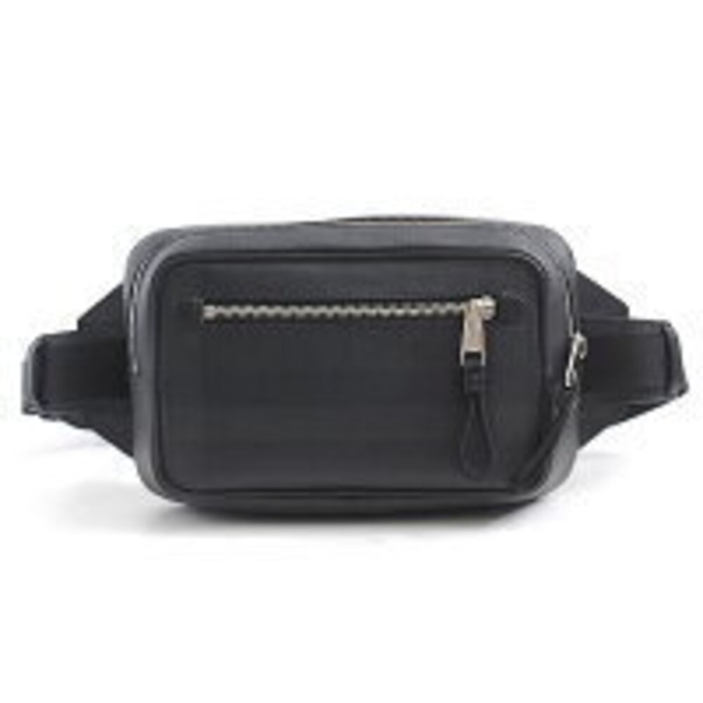 Burberry London Check Waist Bag Body Bum Crossbody Belt Black